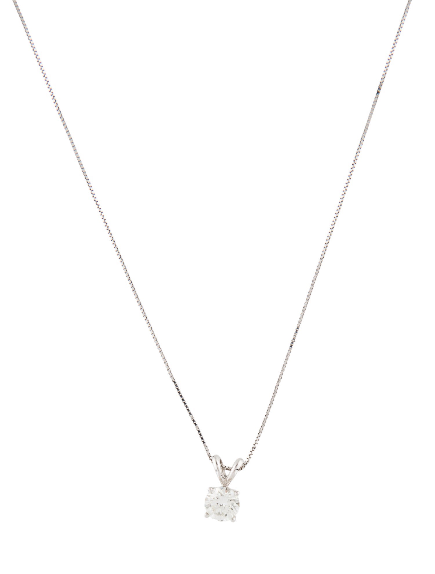 Badgley Mischka 14K Lab-Grown Diamond Solitaire Pendant Necklace
