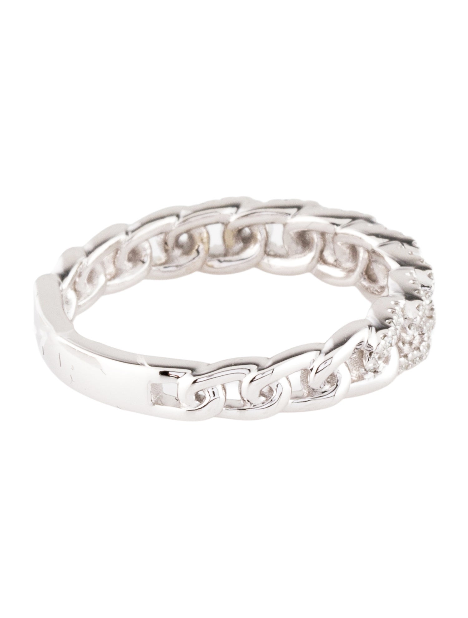 Badgley Mischka 14K Lab-Grown Diamond Curb Link Band Ring