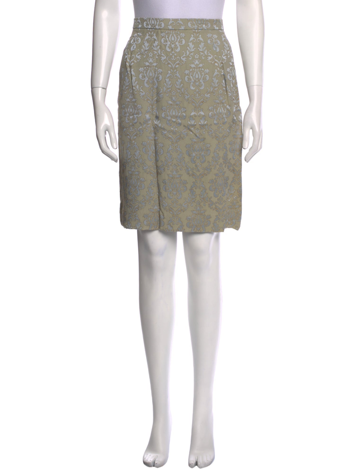 Badgley Mischka Printed Knee-Length Skirt