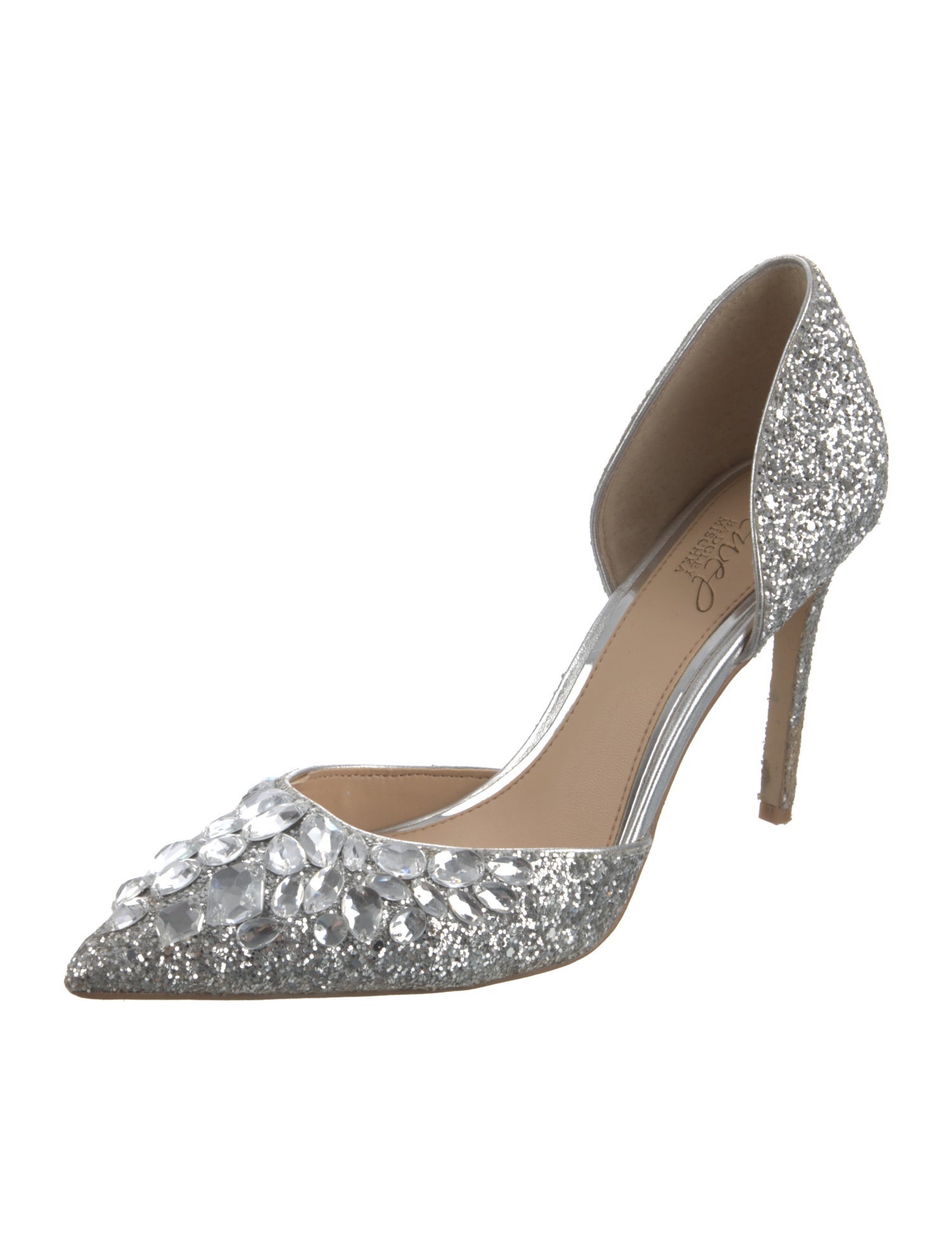 Badgley Mischka Glitter Glitter Accents D'Orsay Pumps