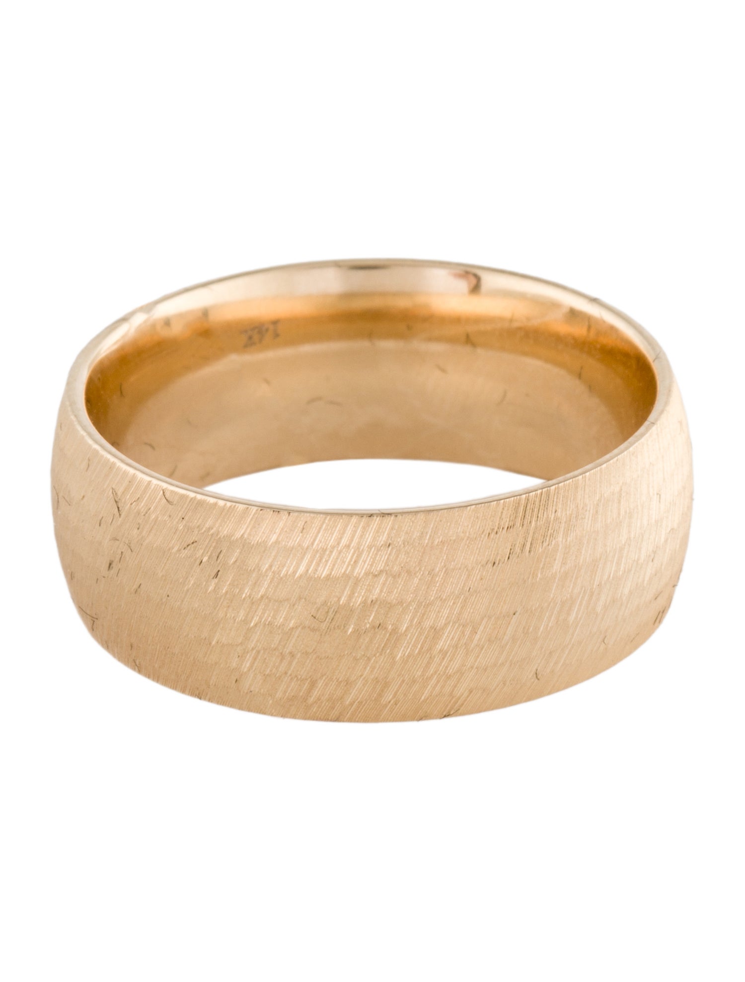 Badgley Mischka 14K Textured Wedding Band