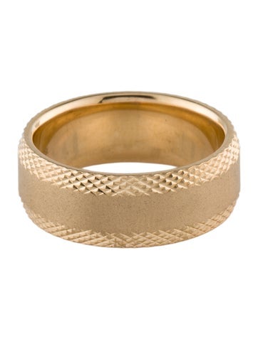 Badgley Mischka Wedding Band 14K Wide 8.5