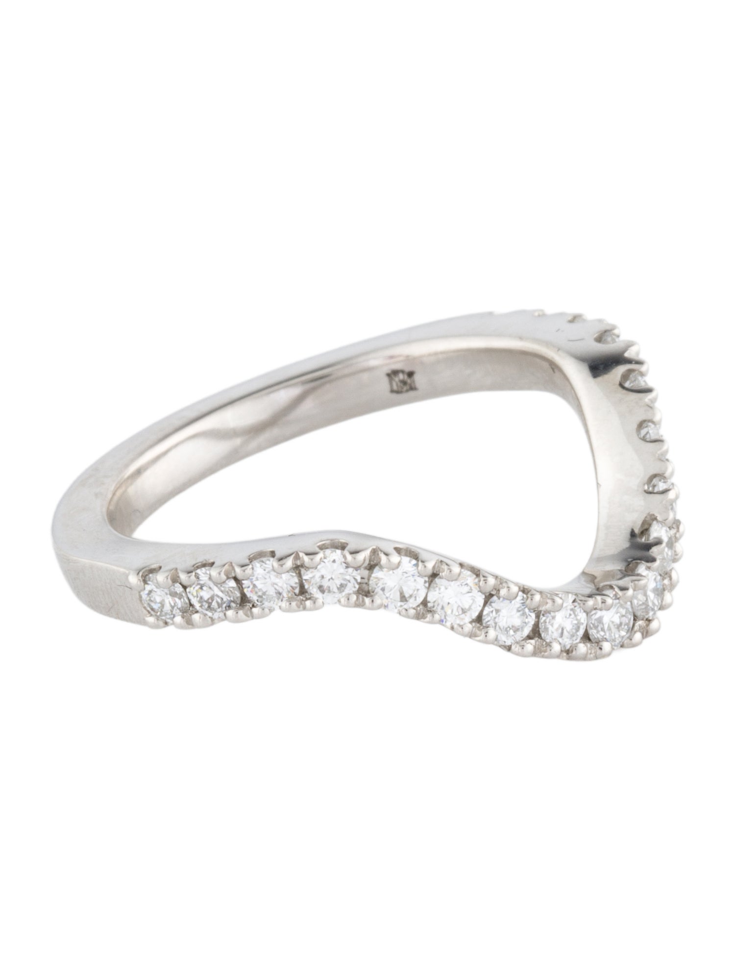 Badgley Mischka Platinum Lab-Grown Diamond Wedding Band