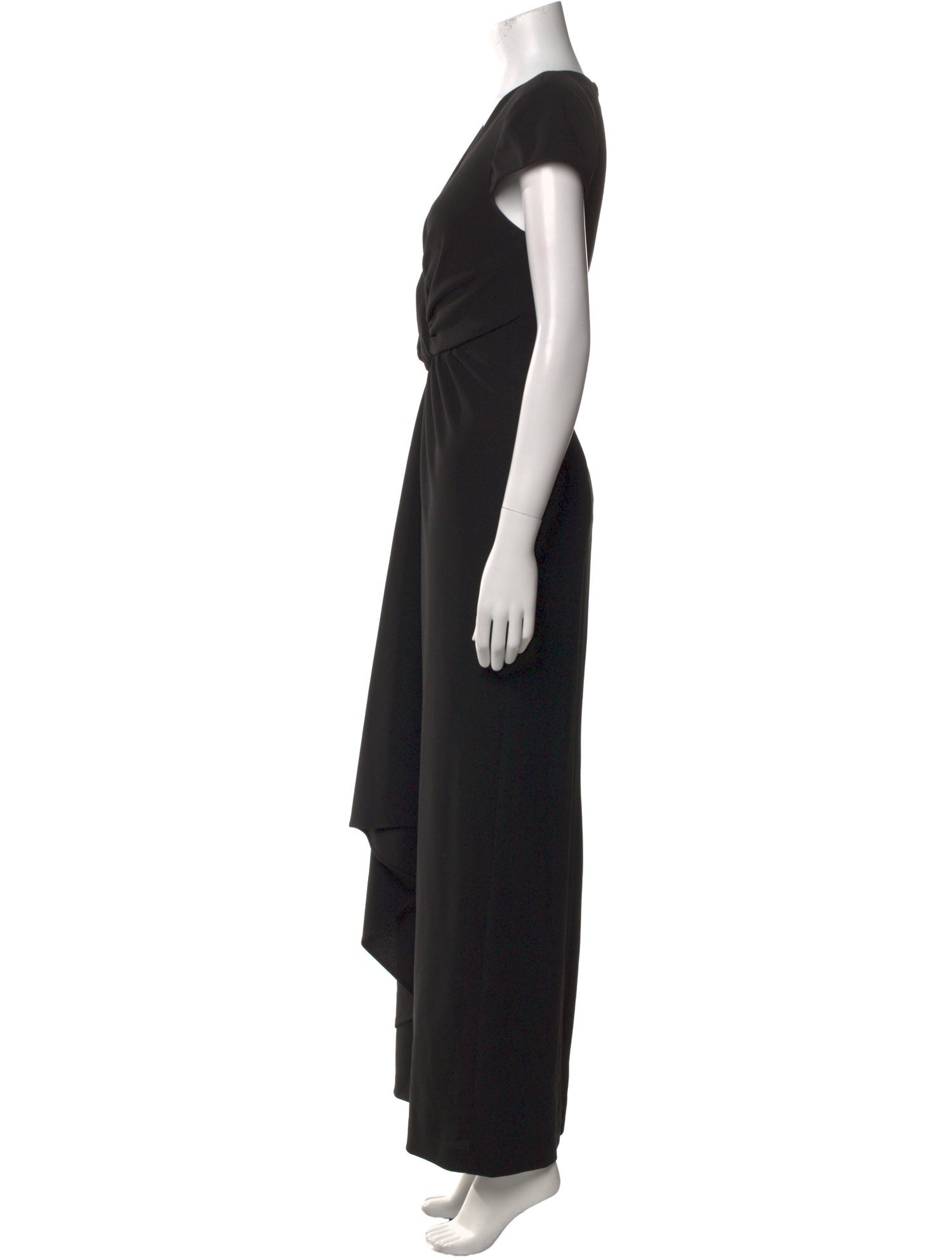 Badgley Mischka V-Neck Long Dress