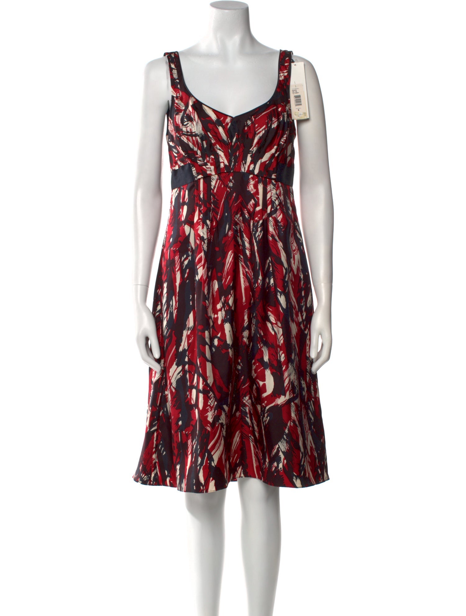 Badgley Mischka Silk Knee-Length Dress