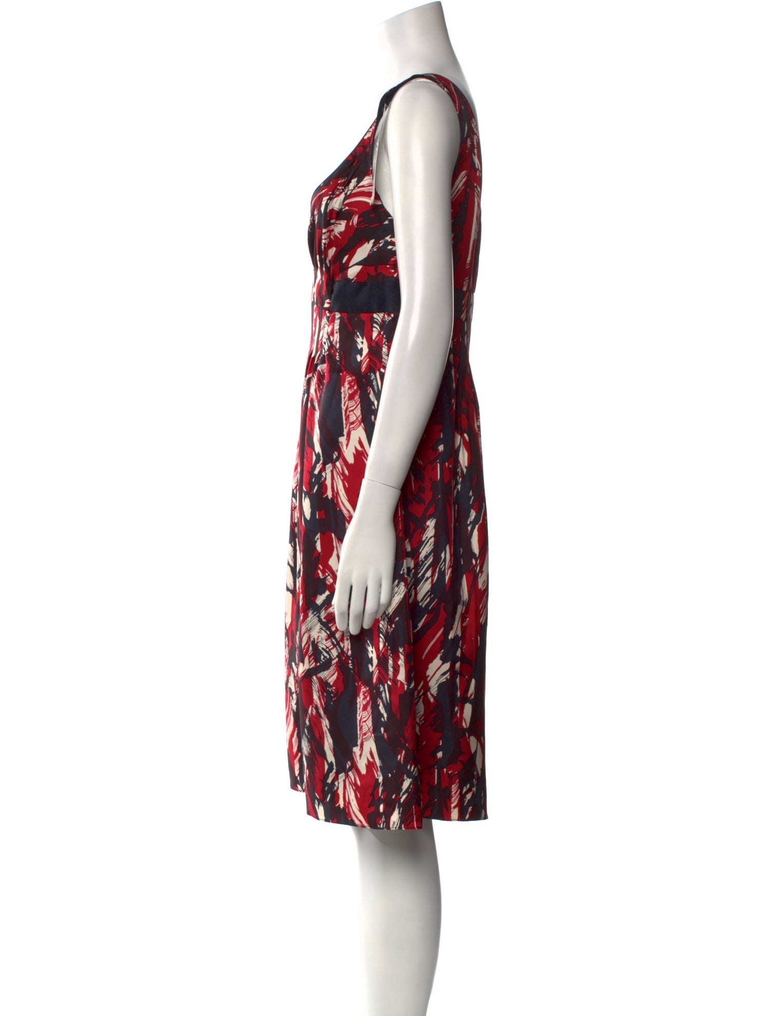 Badgley Mischka Silk Knee-Length Dress