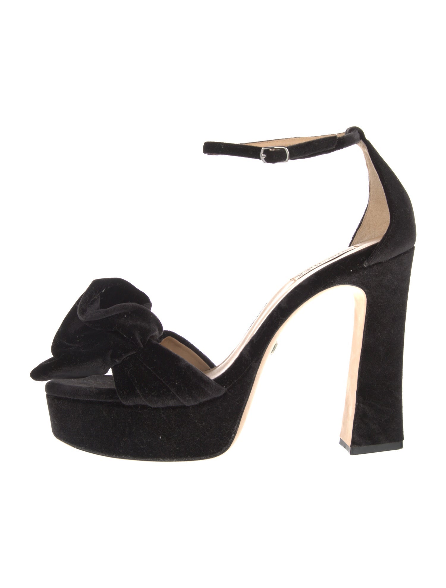 Badgley Mischka Velvet Bow Accents D'Orsay Pumps
