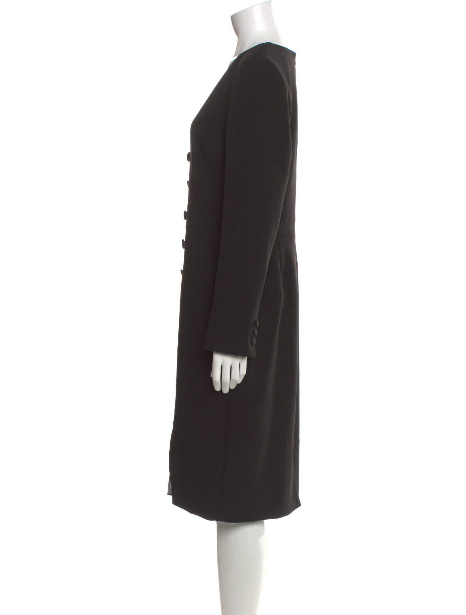 Badgley Mischka V-Neck Midi Length Dress