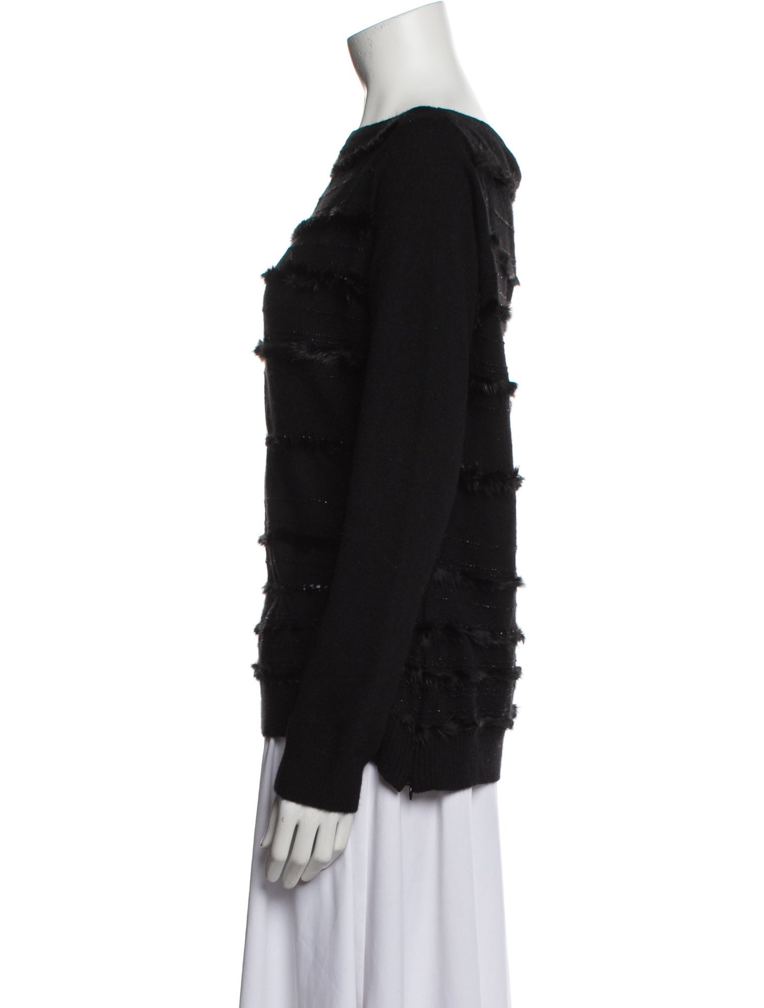 Badgley Mischka Bateau Neckline Sweater