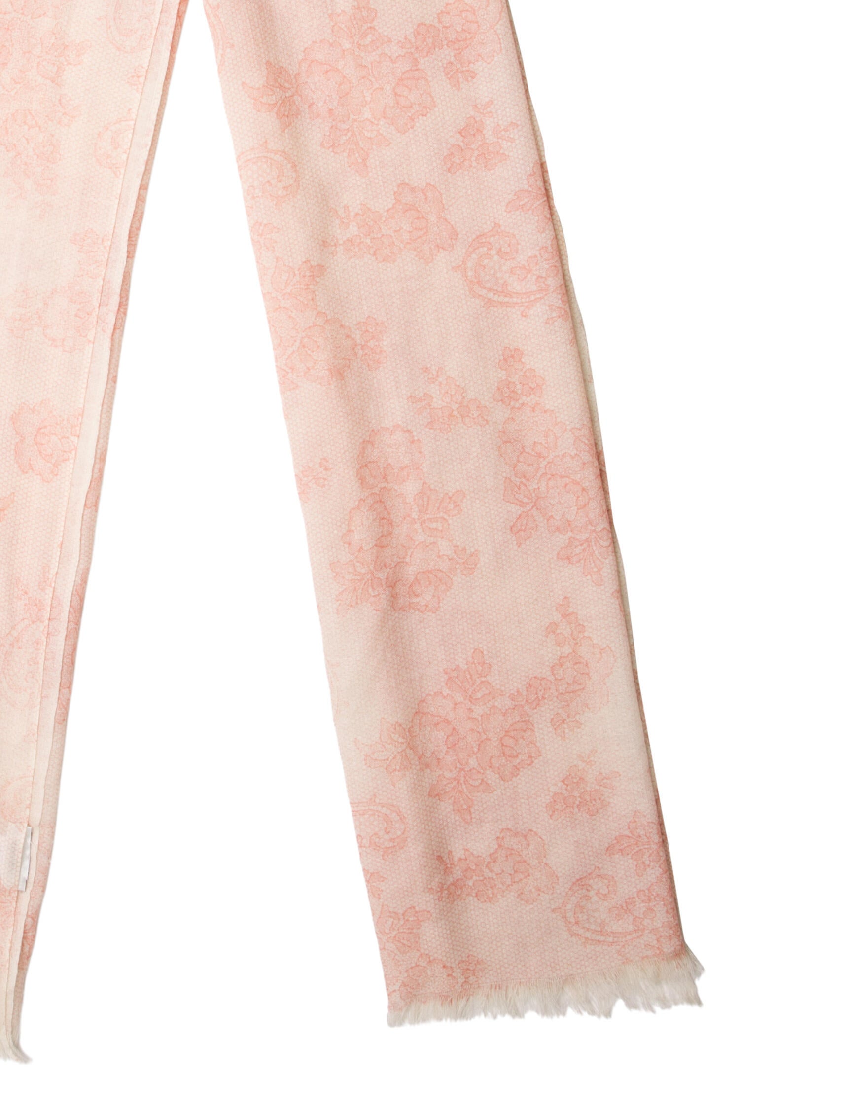 Badgley Mischka Wool Floral Print Scarf