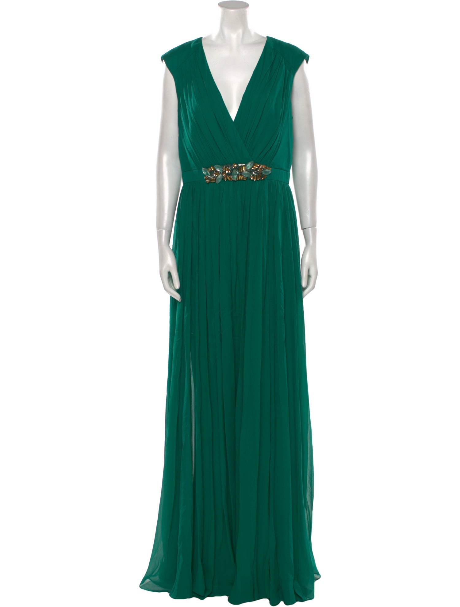 Badgley Mischka Silk Long Dress