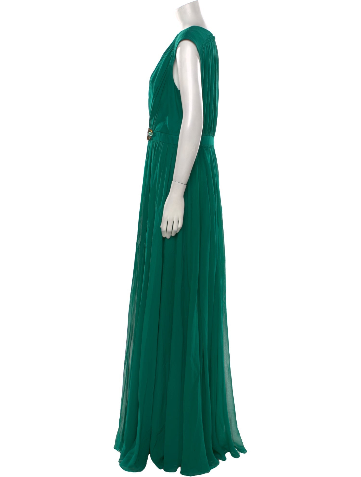 Badgley Mischka Silk Long Dress