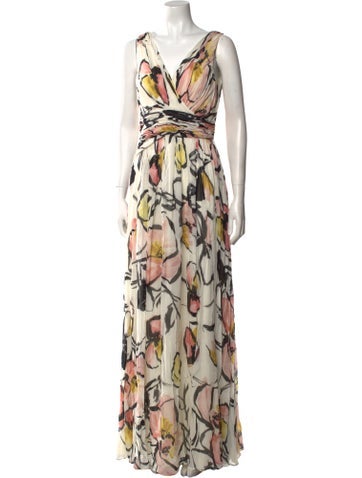 Badgley Mischka Dresses Printed Long Dress S