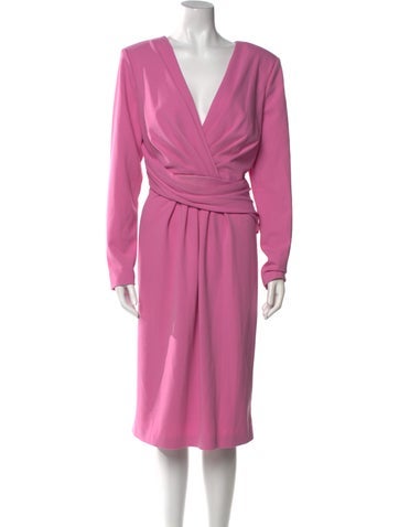 Badgley Mischka Dresses V-Neck Midi Length Dress US 16 | XXL