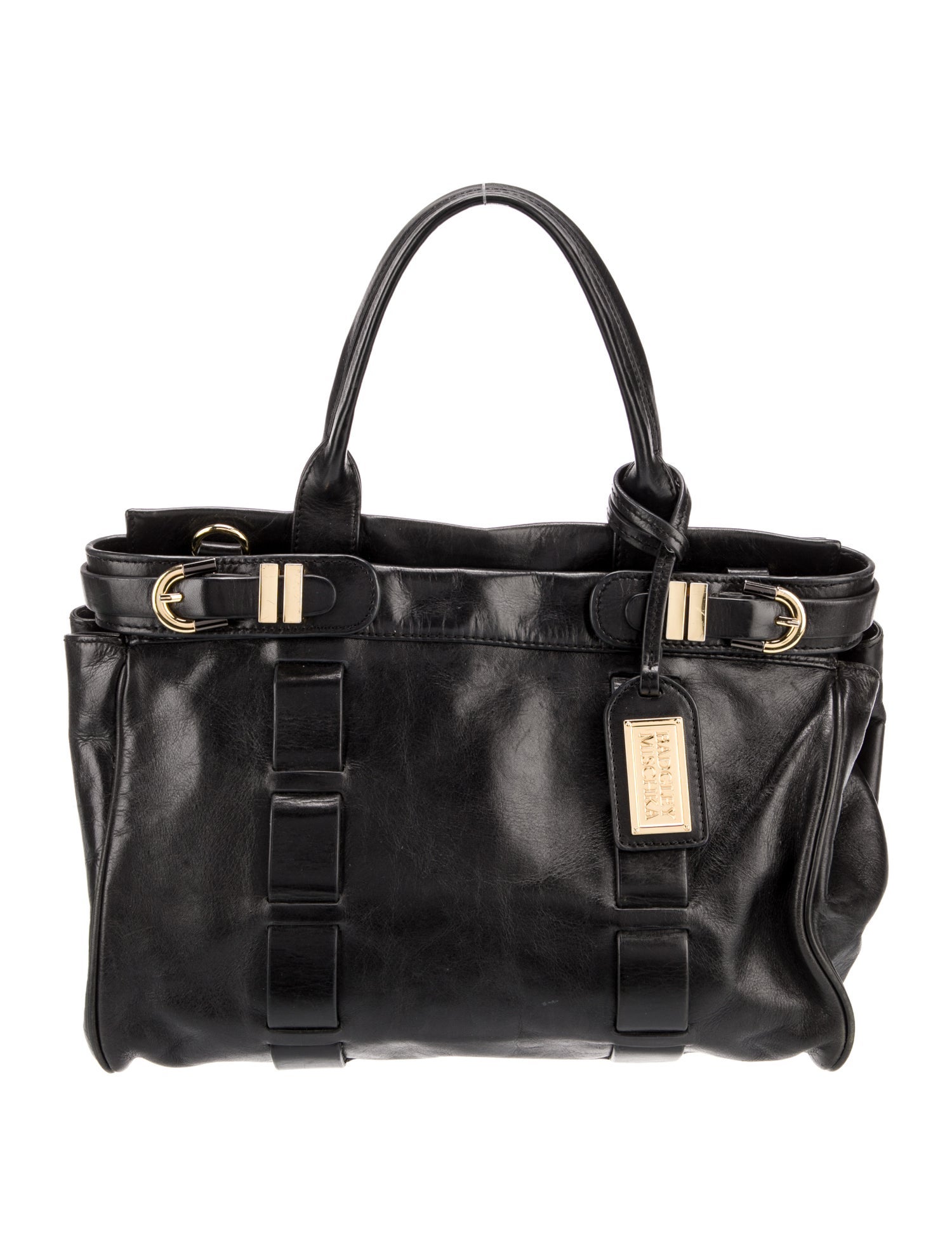 Badgley Mischka Leather Top Handle Bag