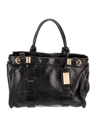 Badgley Mischka Leather Top Handle Bag