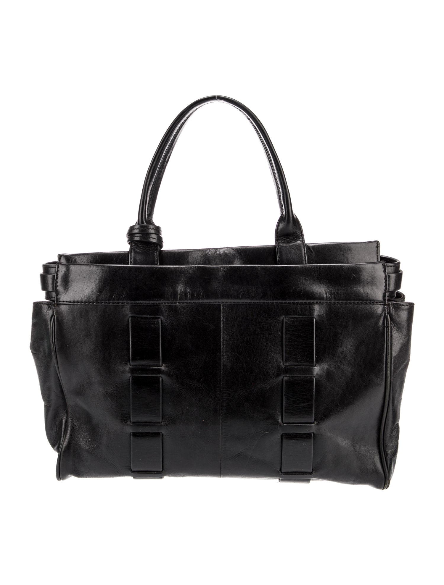 Badgley Mischka Leather Top Handle Bag