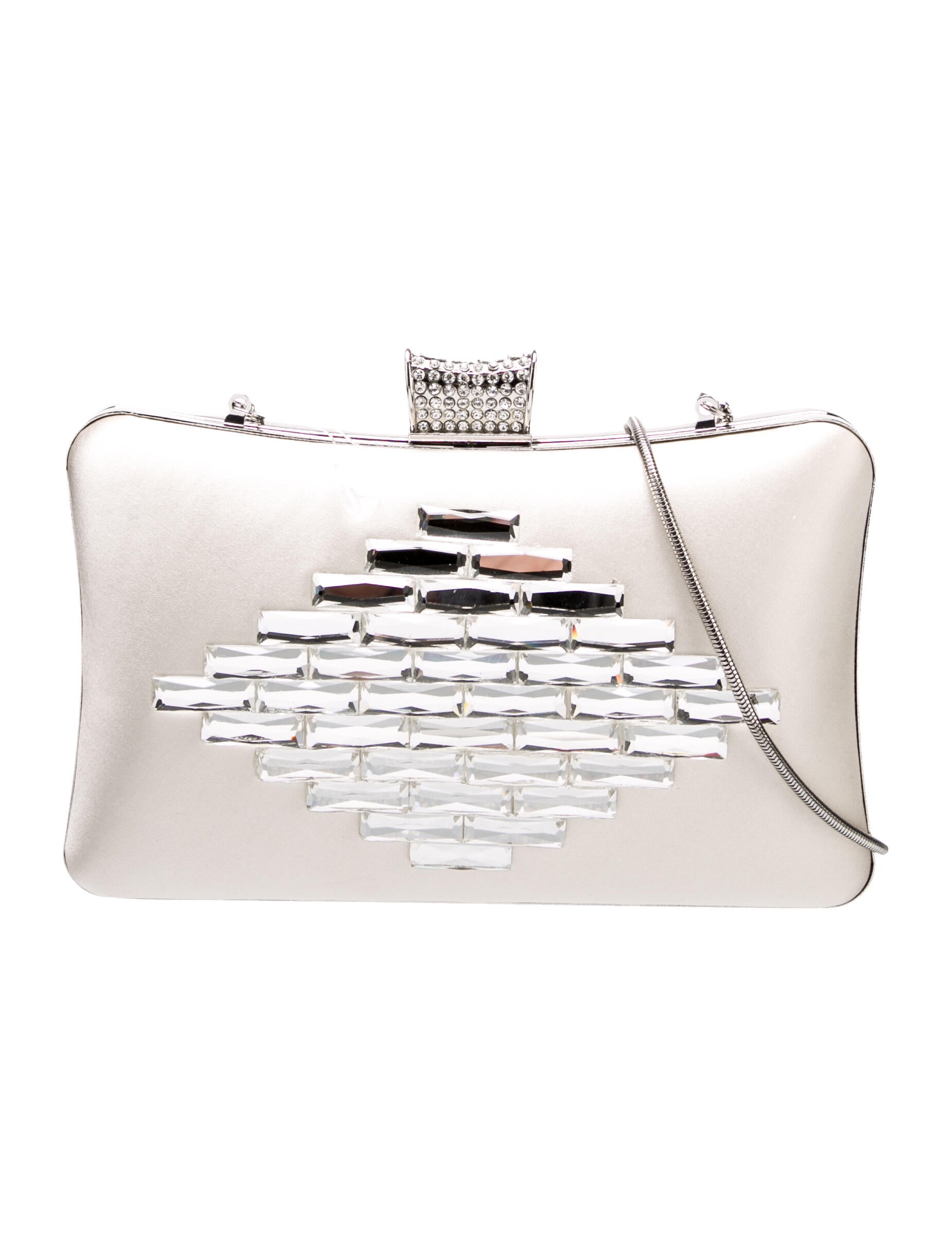 Badgley Mischka Satin Minaudière