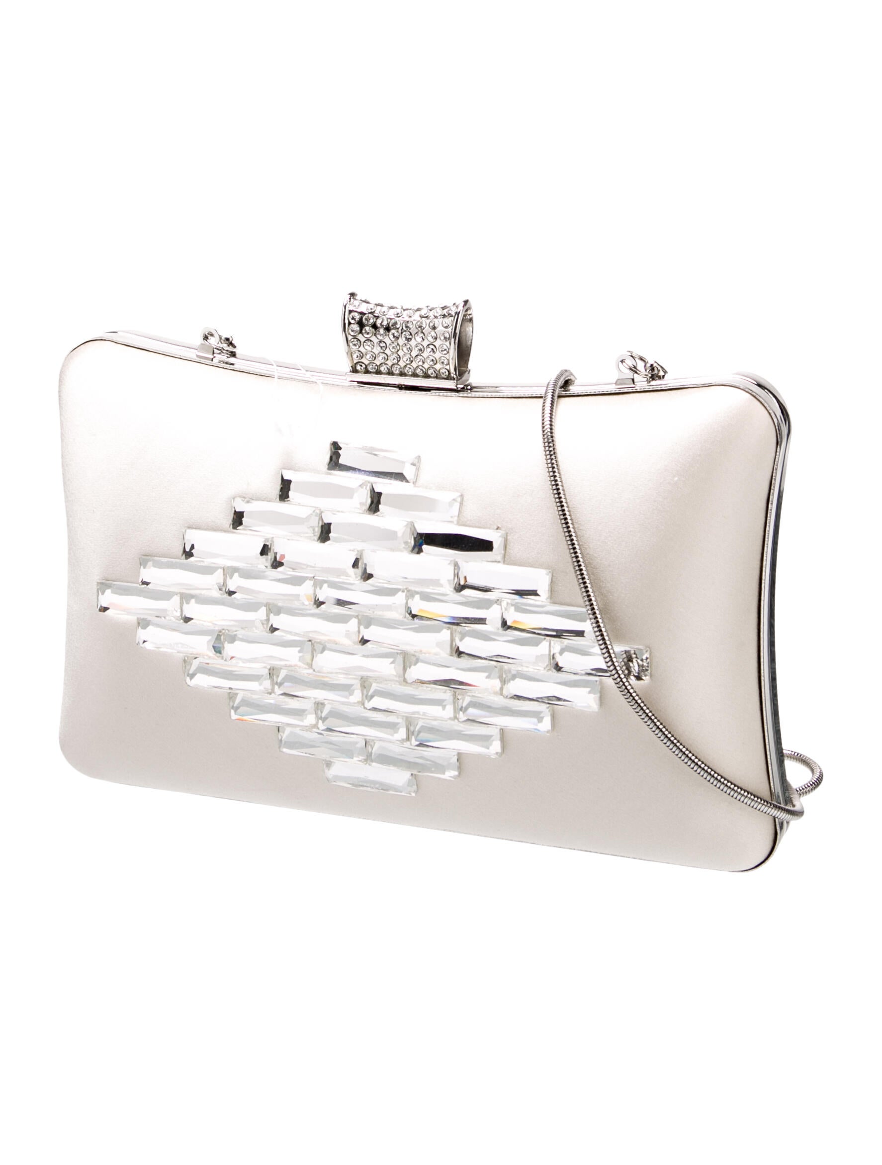 Badgley Mischka Satin Minaudière