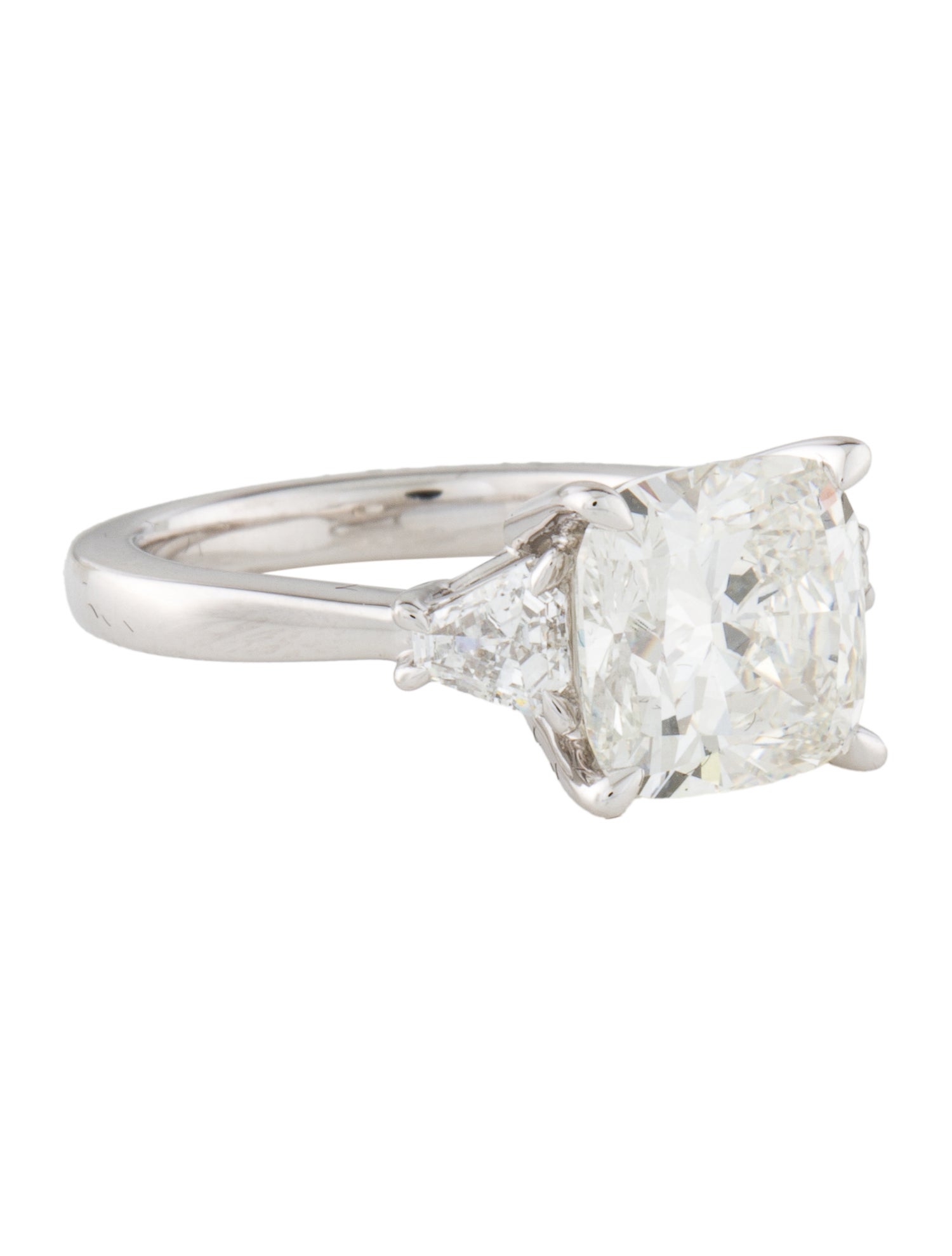 Badgley Mischka 4.66ctw Lab-Grown Diamond Three-Stone Engagement Ring