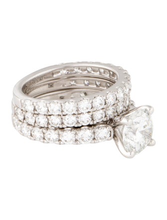 Badgley Mischka 14K 5.22ctw Lab-Grown Diamond Wedding Set