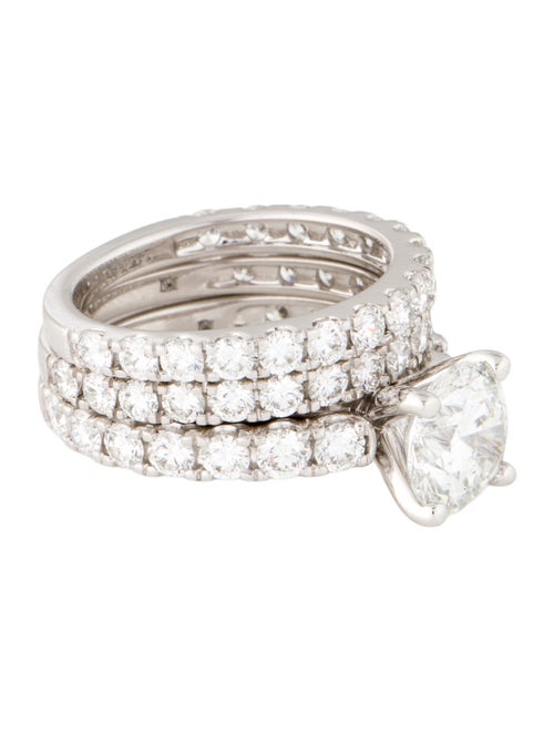 Badgley Mischka 14K 5.22ctw Lab-Grown Diamond Wedding Set