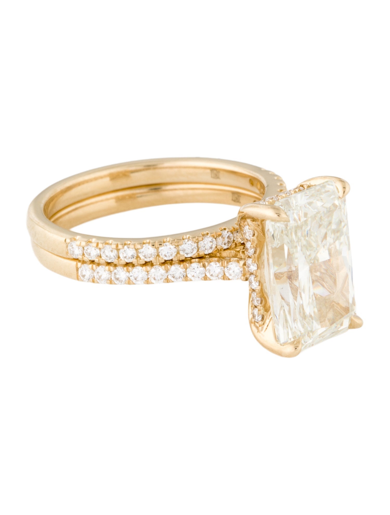 Badgley Mischka 14K 5.67ctw Lab-Grown Diamond Wedding Set Rings