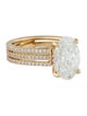 Badgley Mischka 3.15ct Lab-Grown Diamond Three-Row Engagement Ring