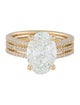 Badgley Mischka 3.15ct Lab-Grown Diamond Three-Row Engagement Ring