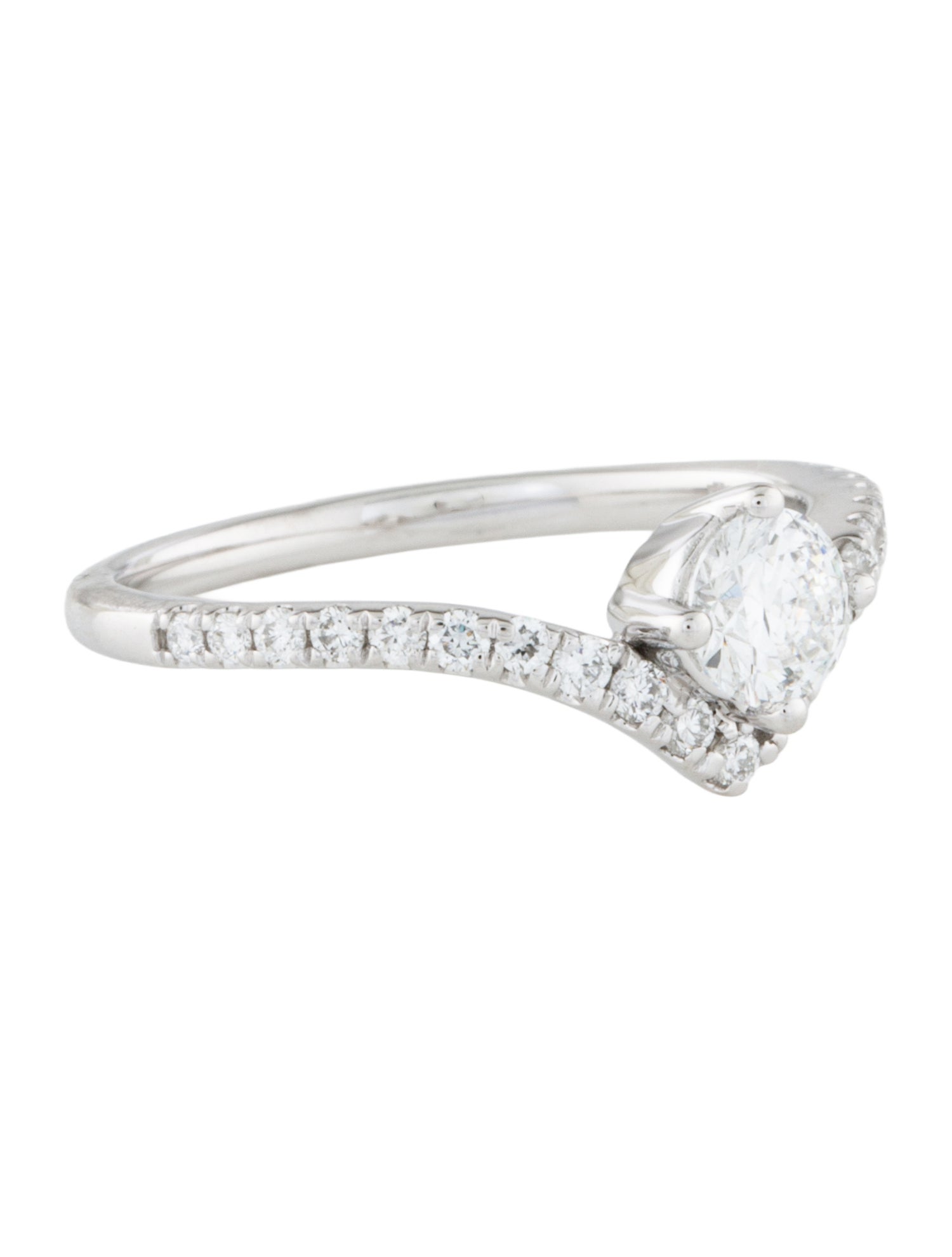 Badgley Mischka 14K Lab-Grown Diamond 'V' Shape Cocktail Ring
