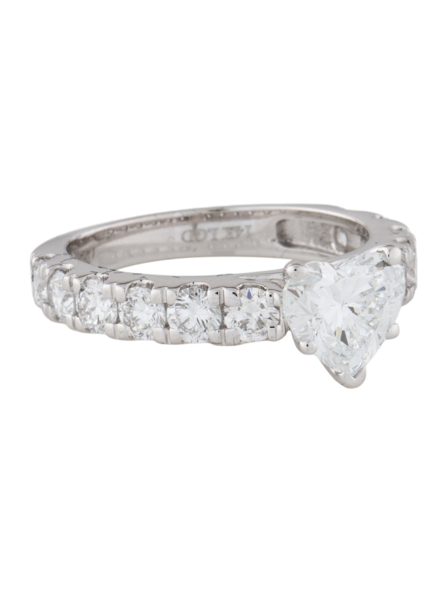 Badgley Mischka 1.02ct Lab-Grown Diamond Heart Engagement Ring