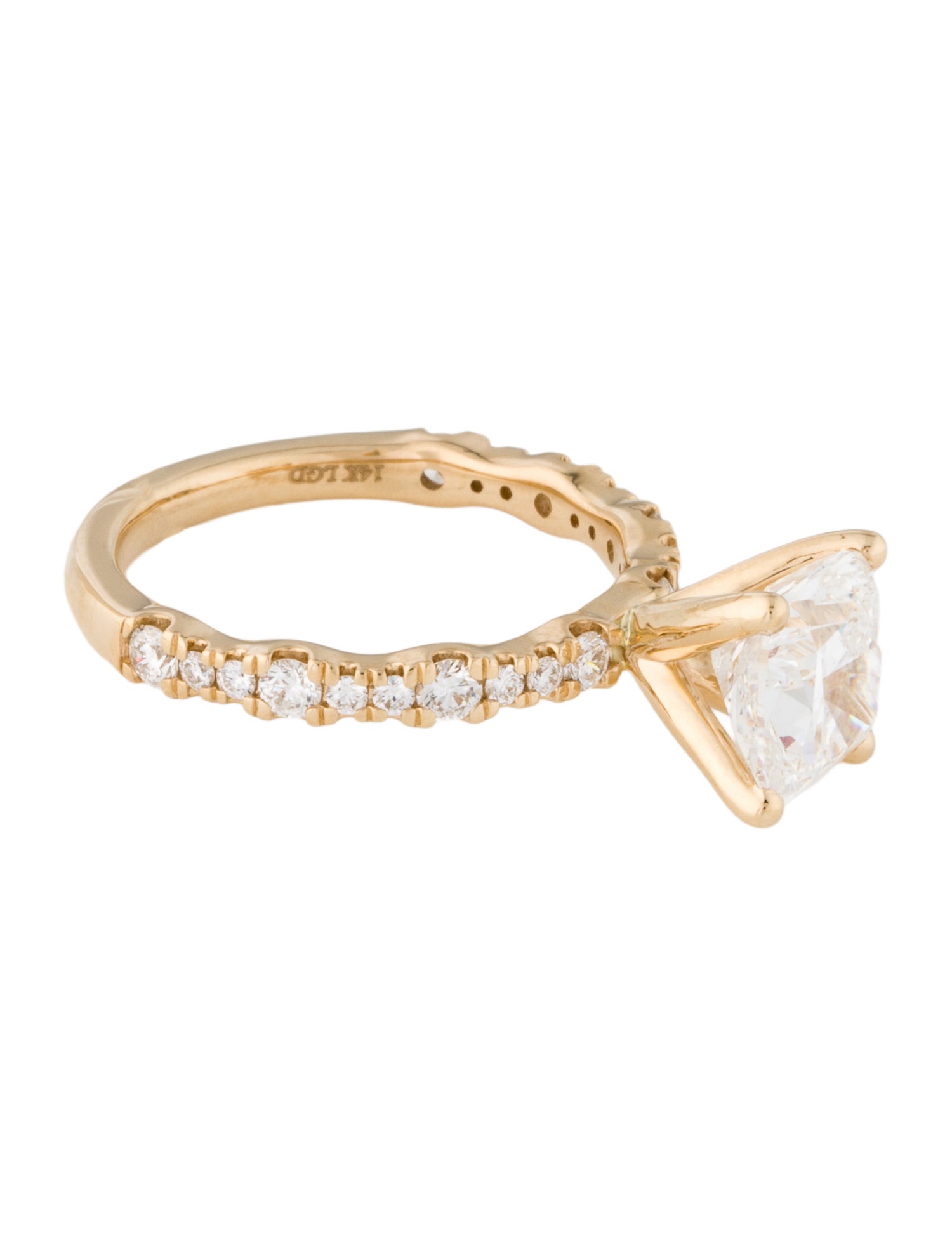 Badgley Mischka 14K 2.56ct Lab-Grown Diamond Engagement Ring