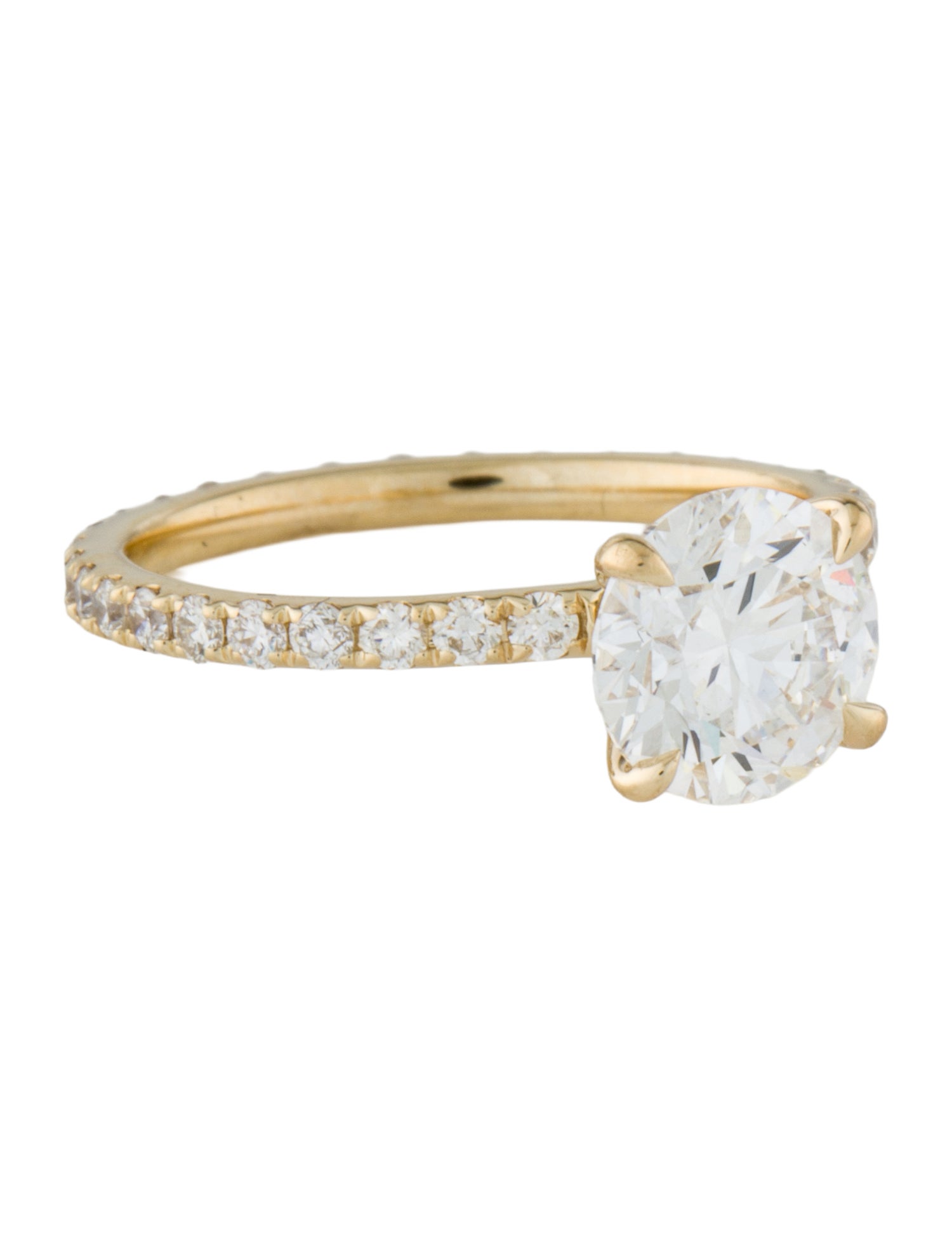 Badgley Mischka 1.62ct Lab-Grown Diamond & Eternity Shank Engagement Ring