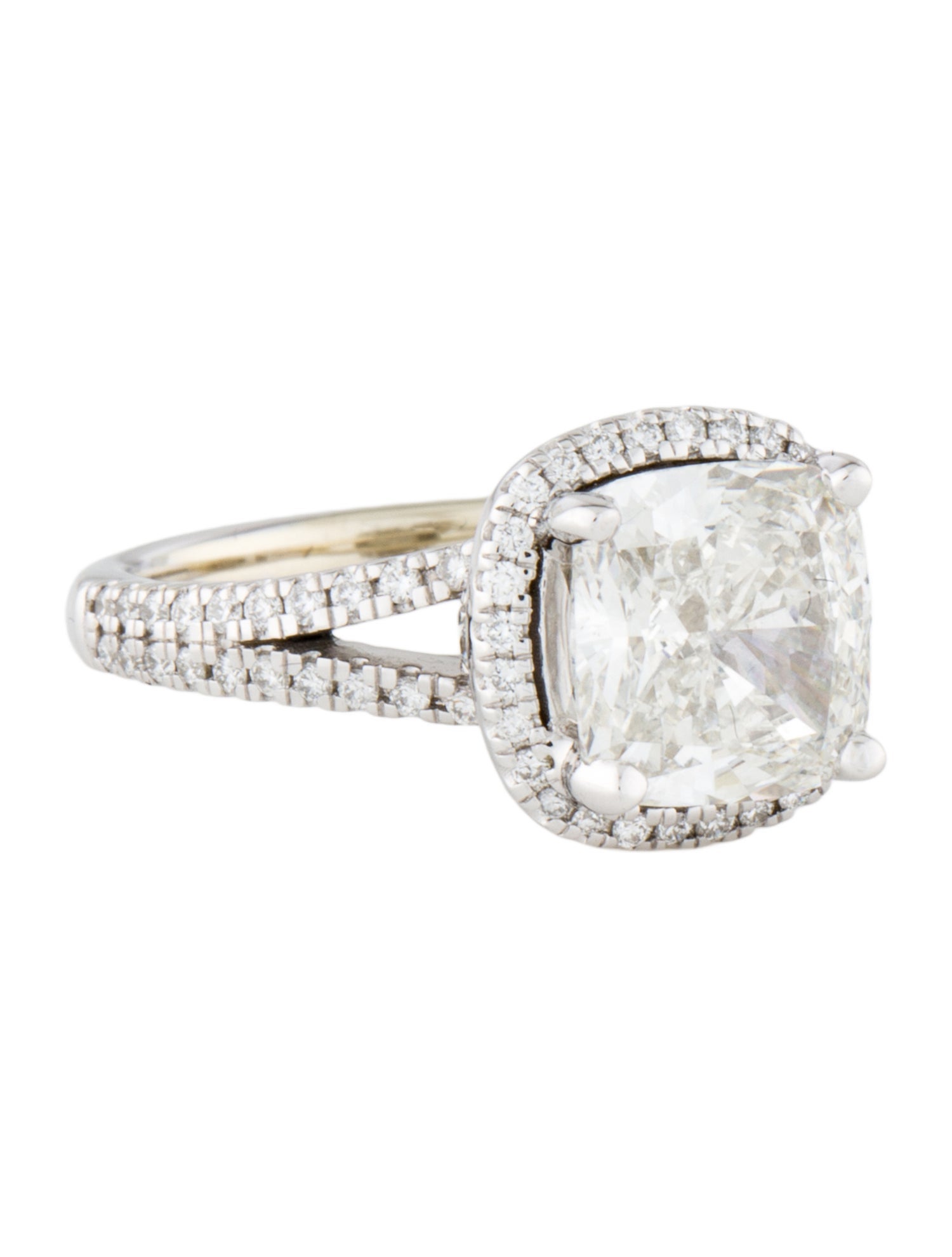 Badgley Mischka 14K 3.67ctw Lab-Grown Diamond Double Halo Cocktail Ring