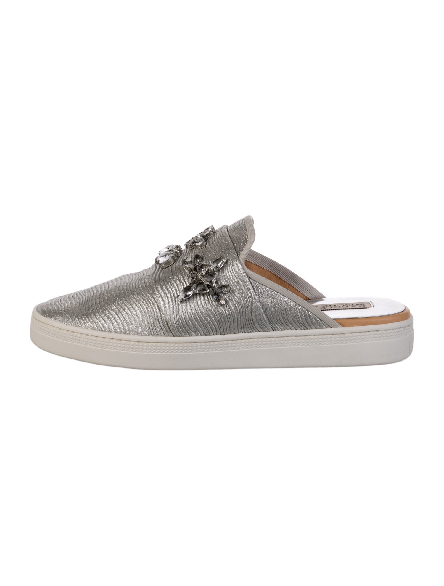 Badgley Mischka Crystal Embellishments Mules