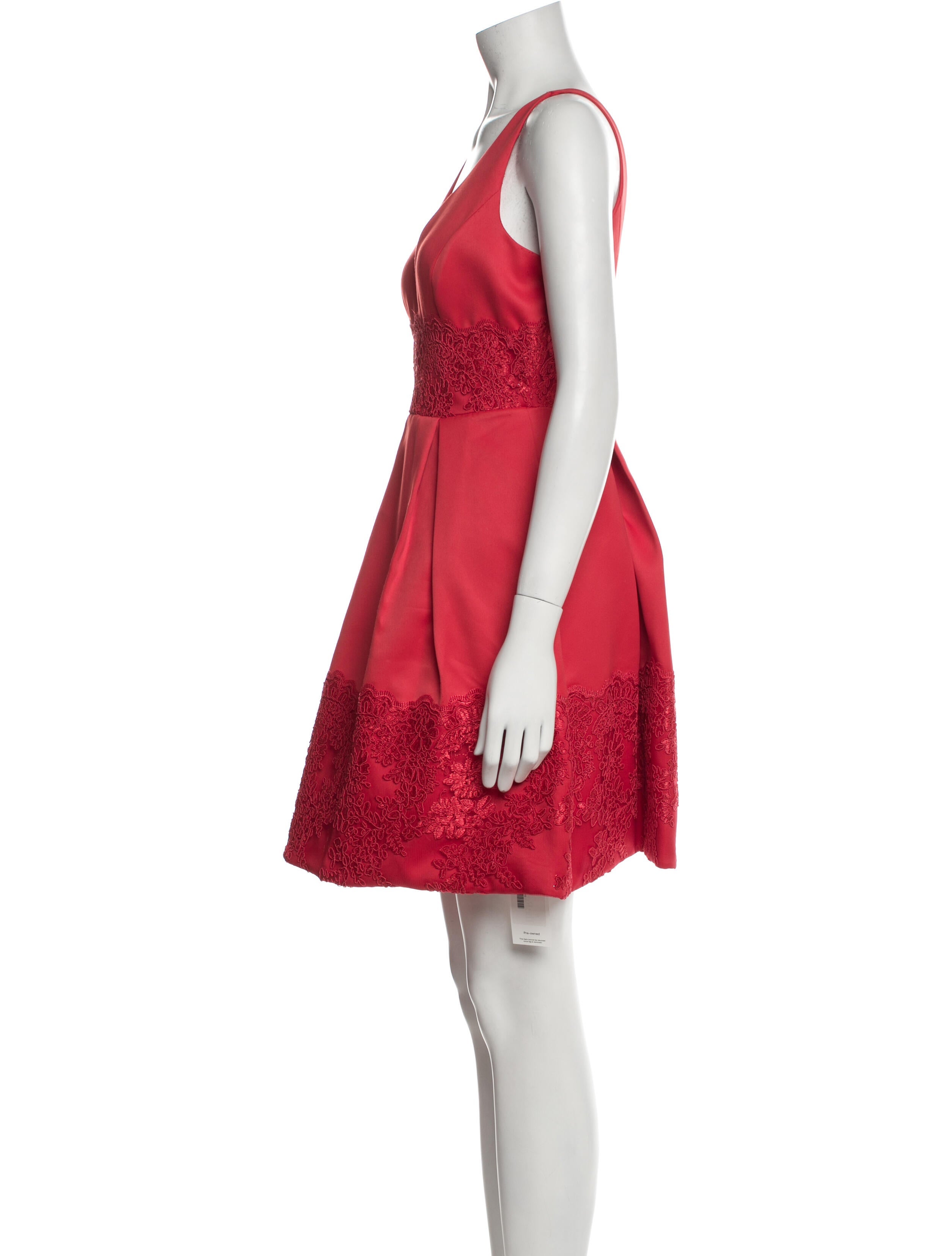 Badgley Mischka V-Neck Mini Dress w/ Tags