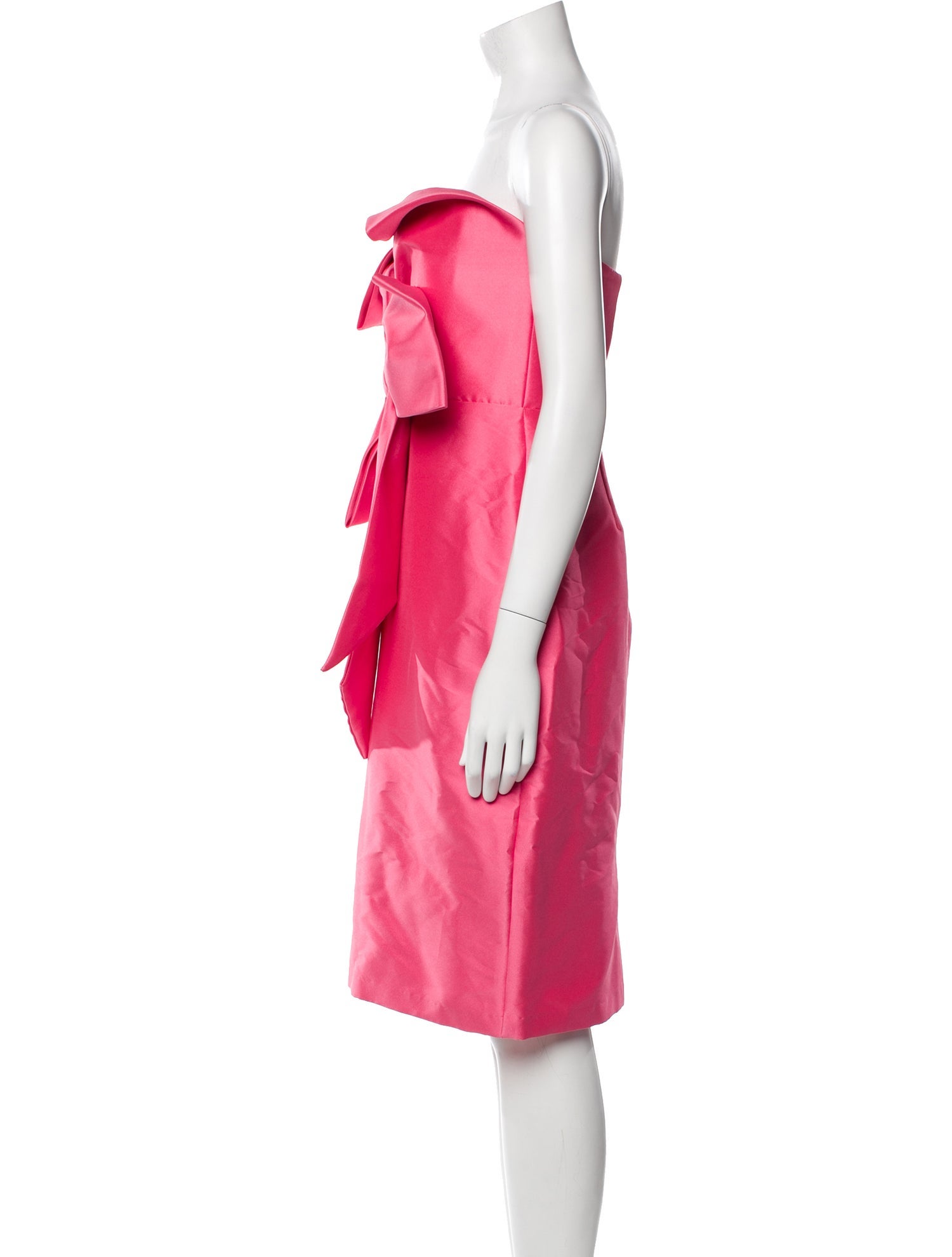 Badgley Mischka Strapless Knee-Length Dress