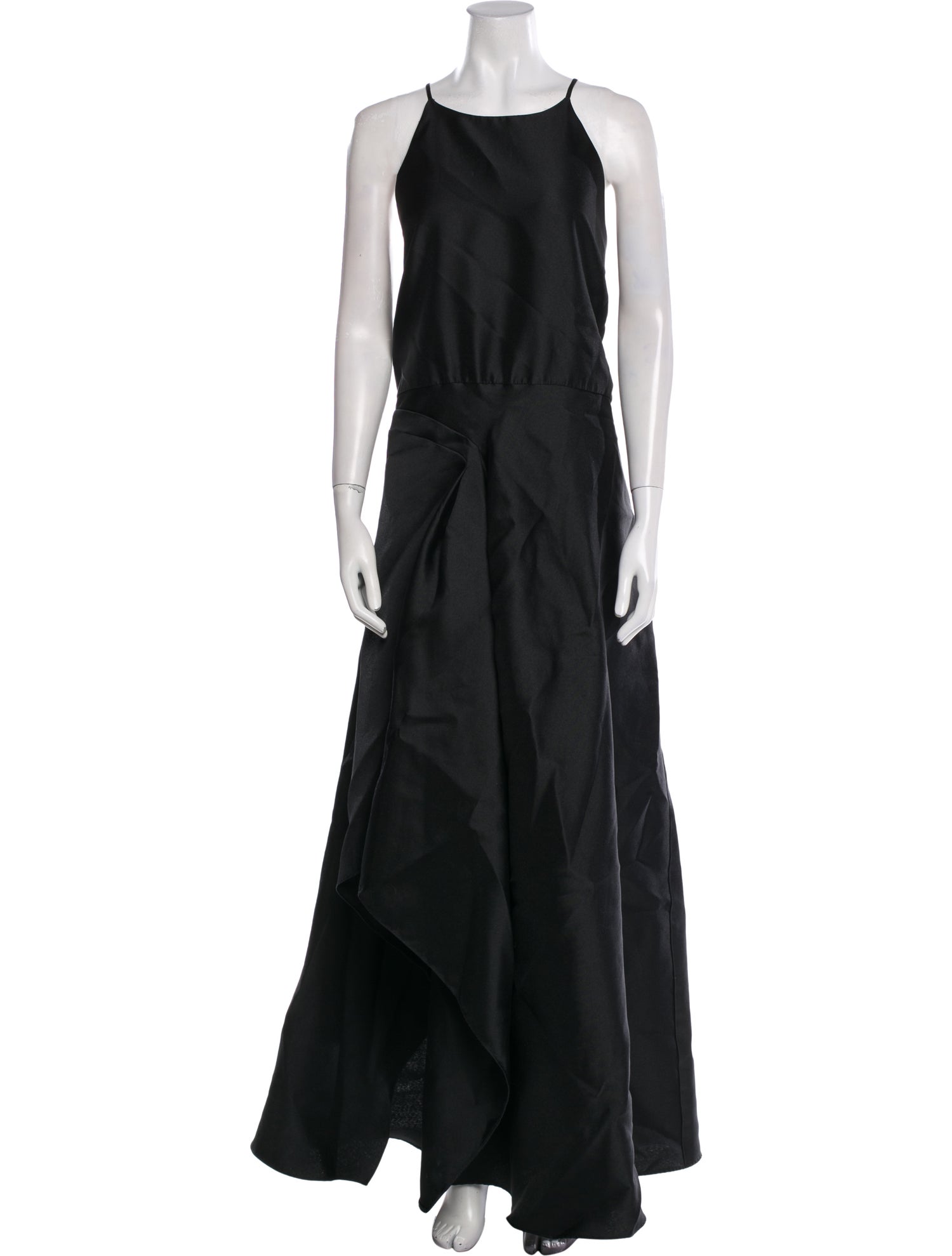 Badgley Mischka Scoop Neck Long Dress