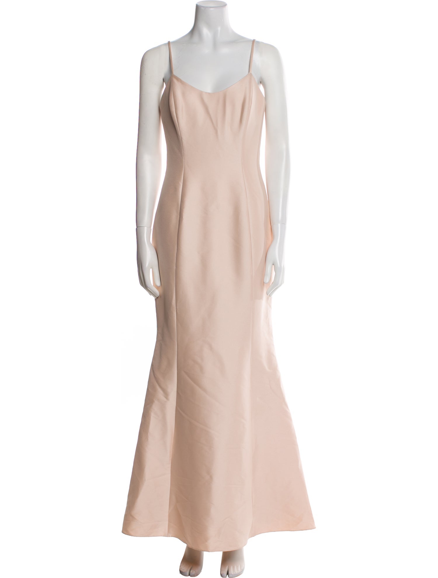 Badgley Mischka Scoop Neck Long Dress