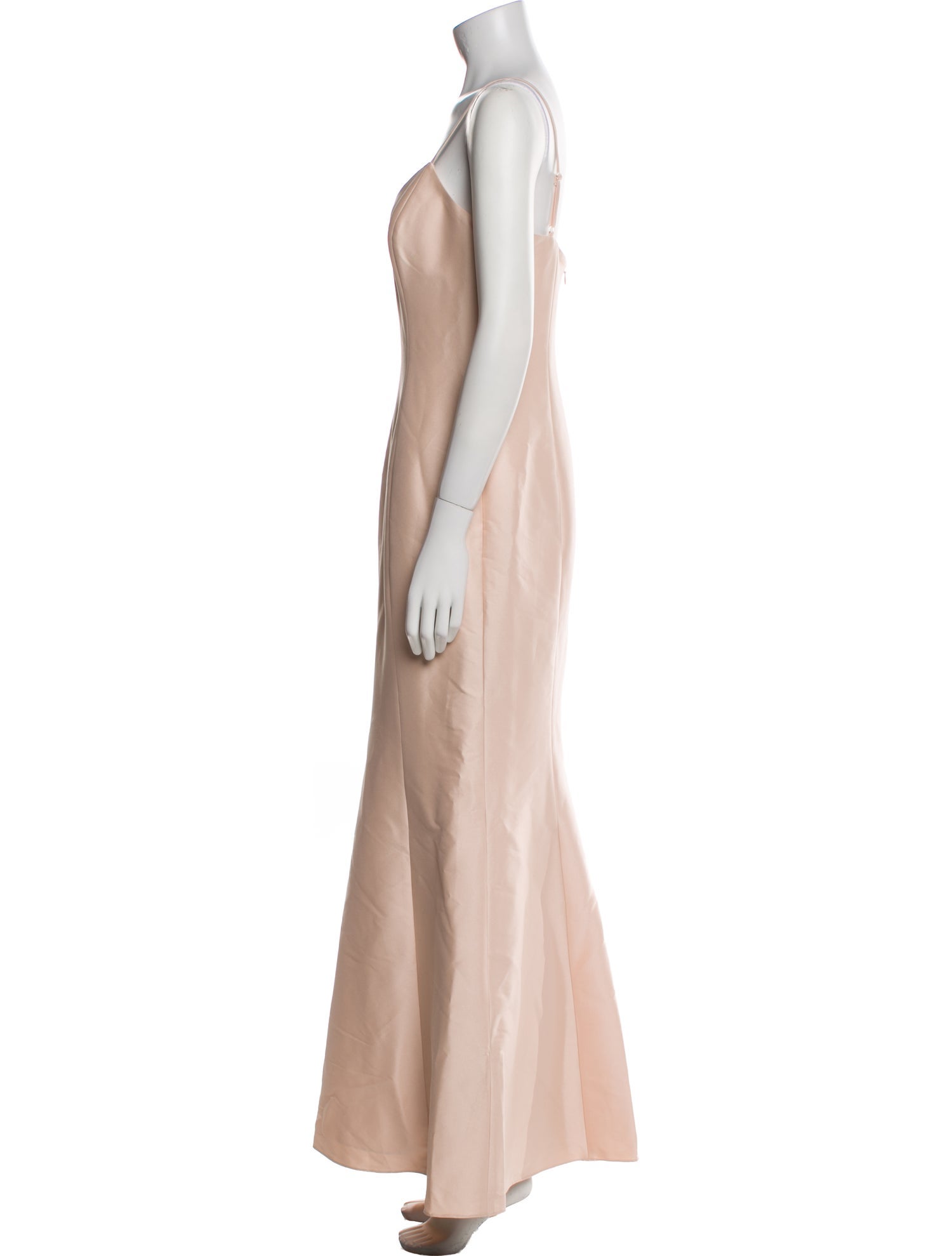 Badgley Mischka Scoop Neck Long Dress