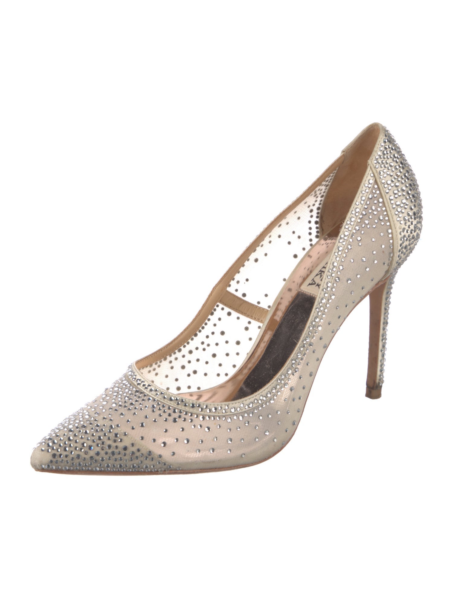 Badgley Mischka Crystal Embellishments Pumps