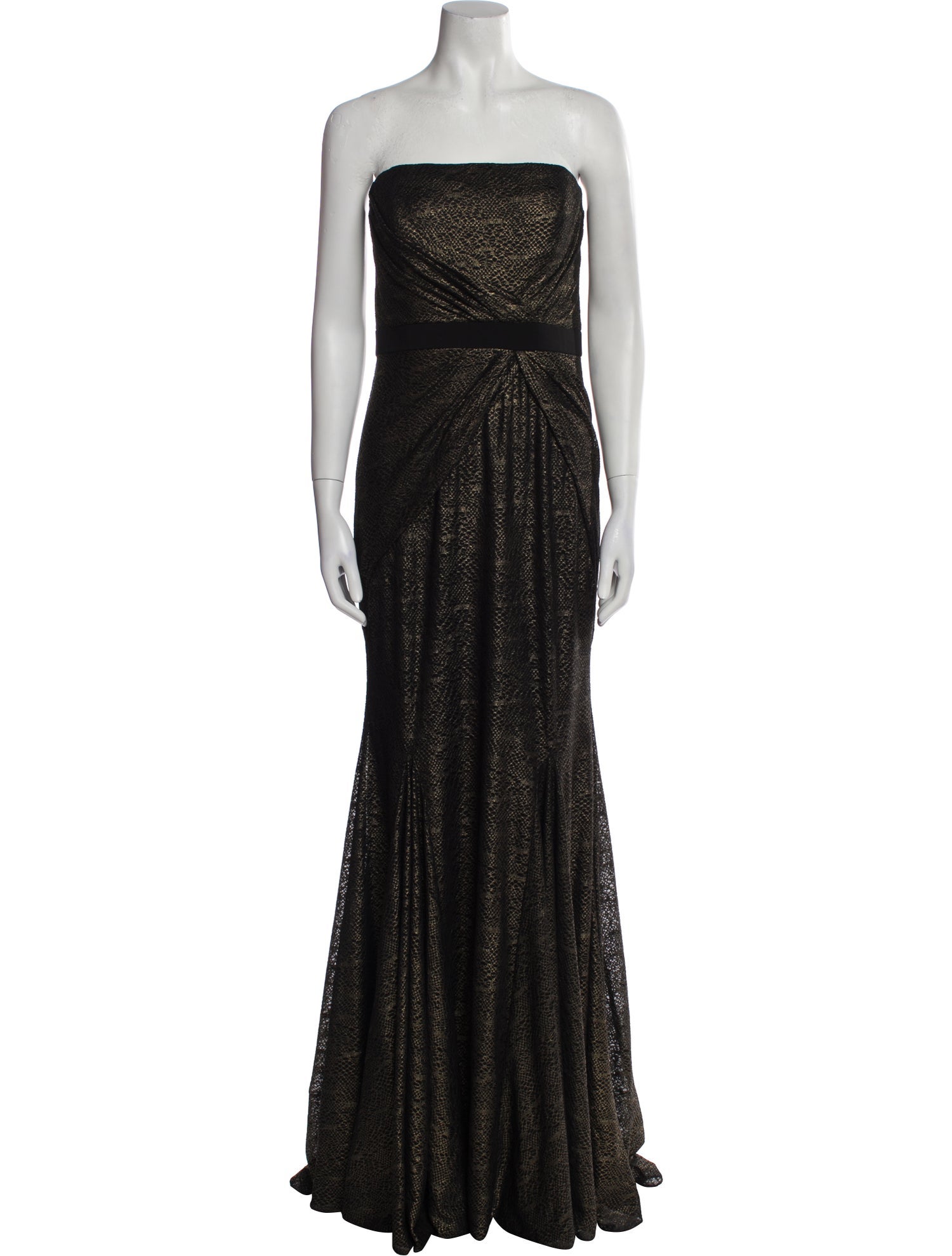 Badgley Mischka Strapless Long Dress