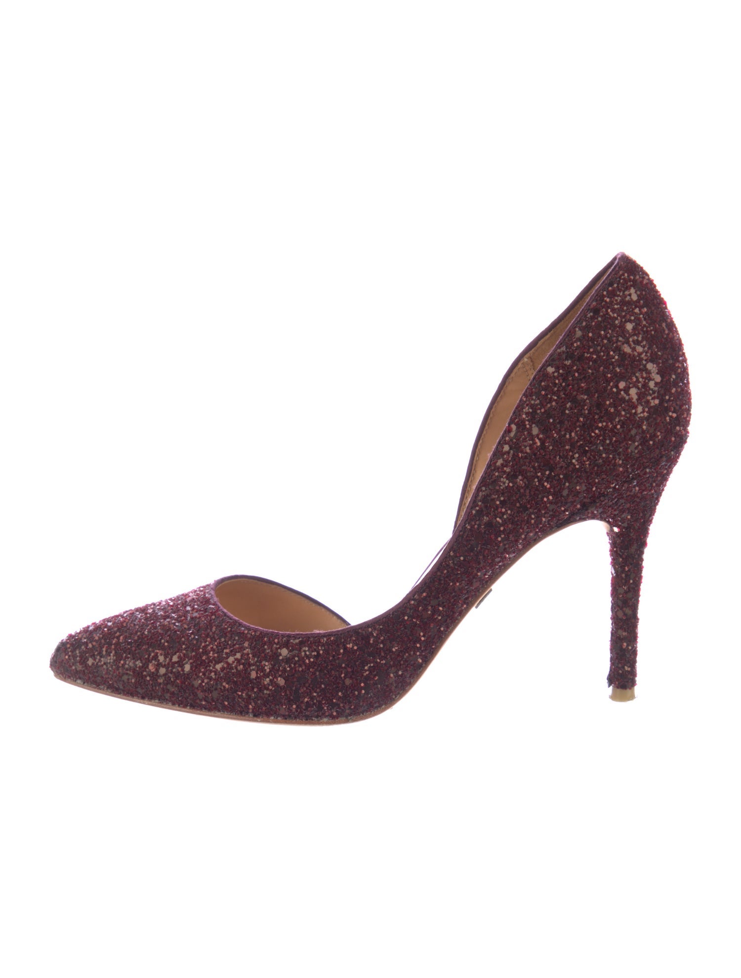 Badgley Mischka Glitter D'Orsay Pumps