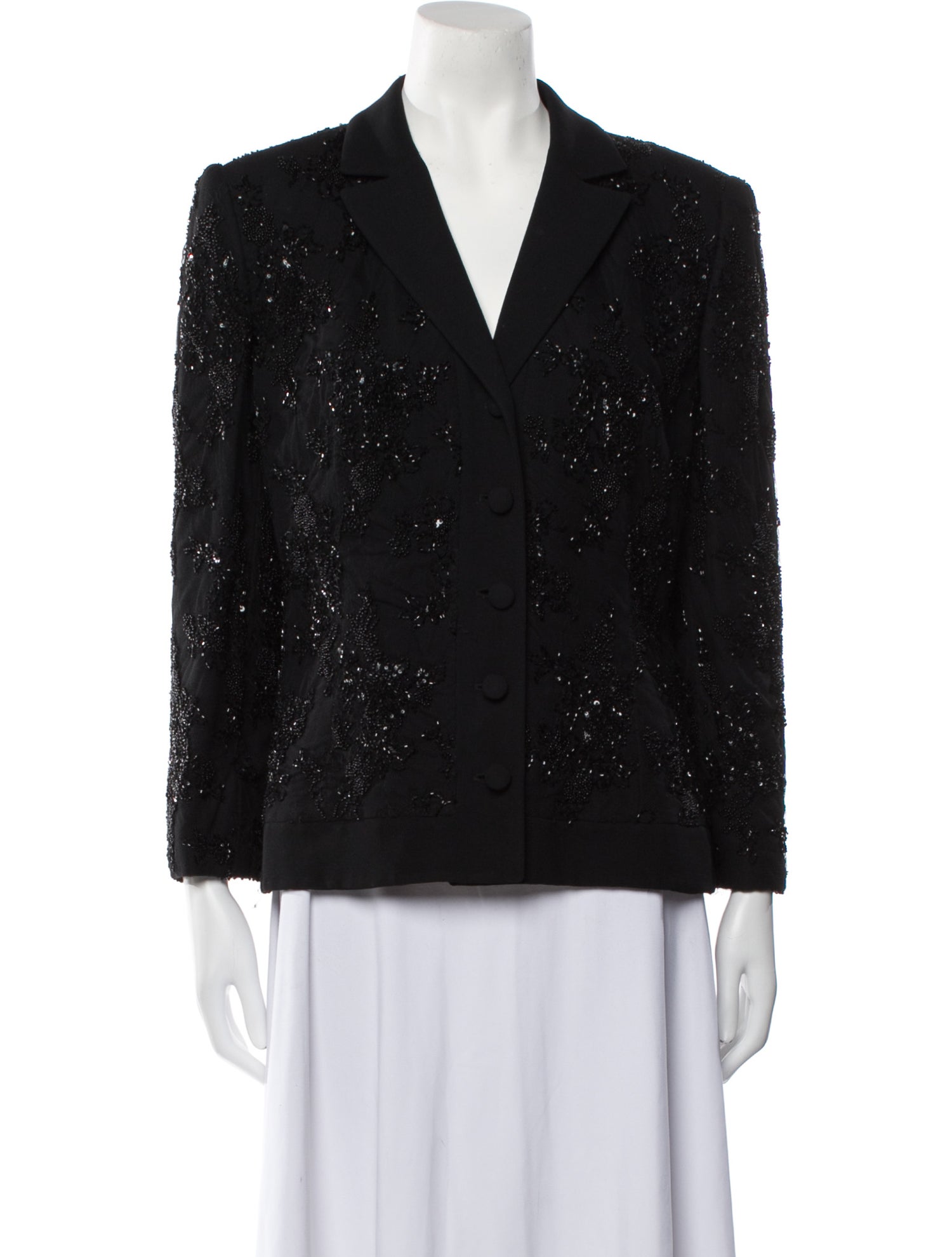 Badgley Mischka Lace Pattern Blazer