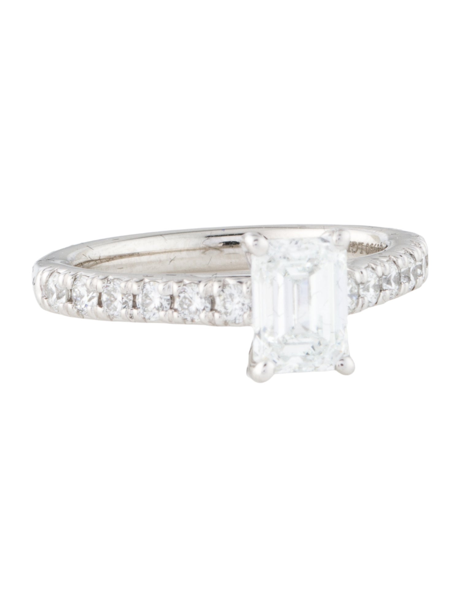 Badgley Mischka Platinum 1.02ctw Lab-Grown Diamond Engagement Ring