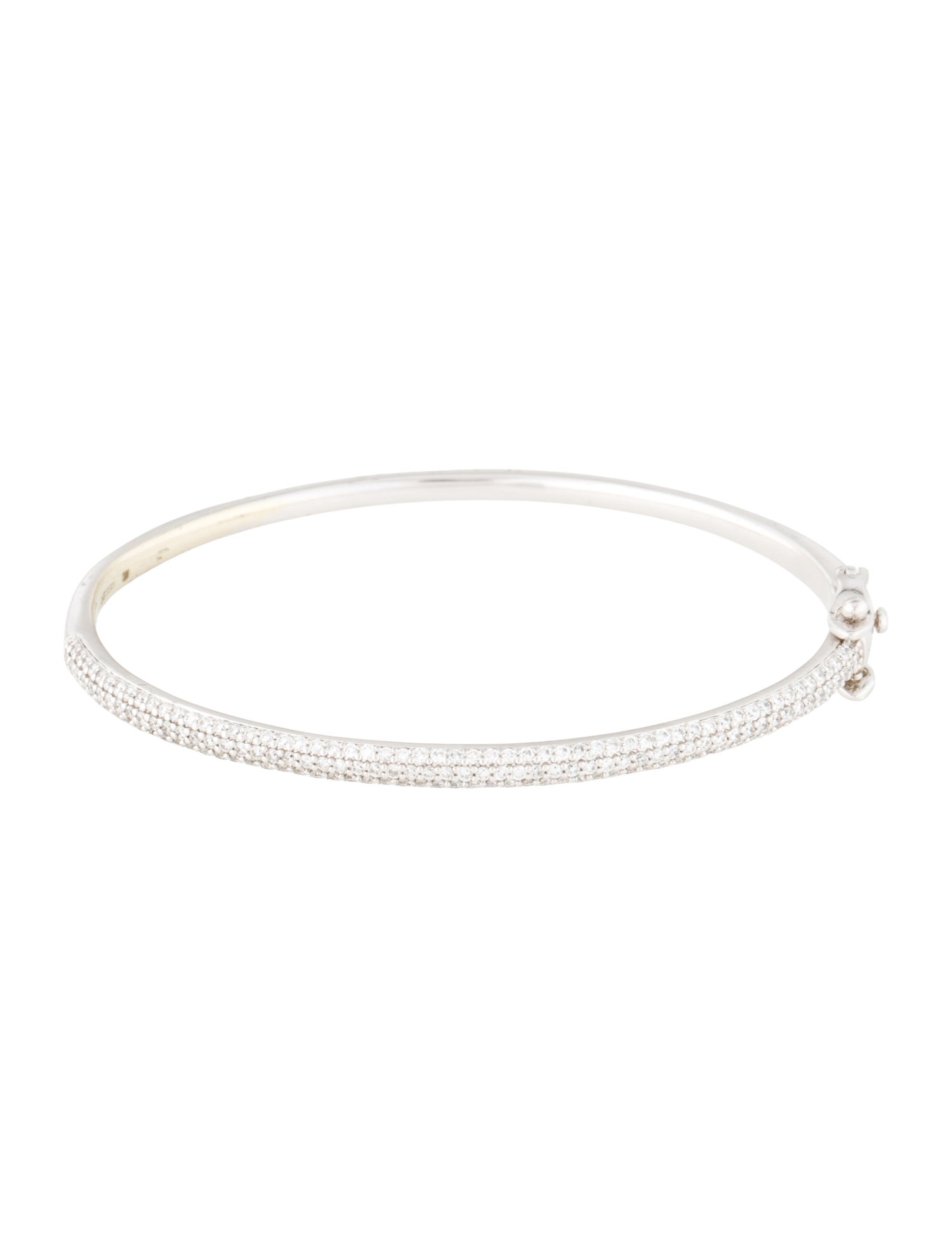 Badgley Mischka 14K Lab-Grown Diamond Bangle Bracelet