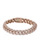 Badgley Mischka 14K 5.41ctw Lab-Grown Diamond Cuban Link Bracelet