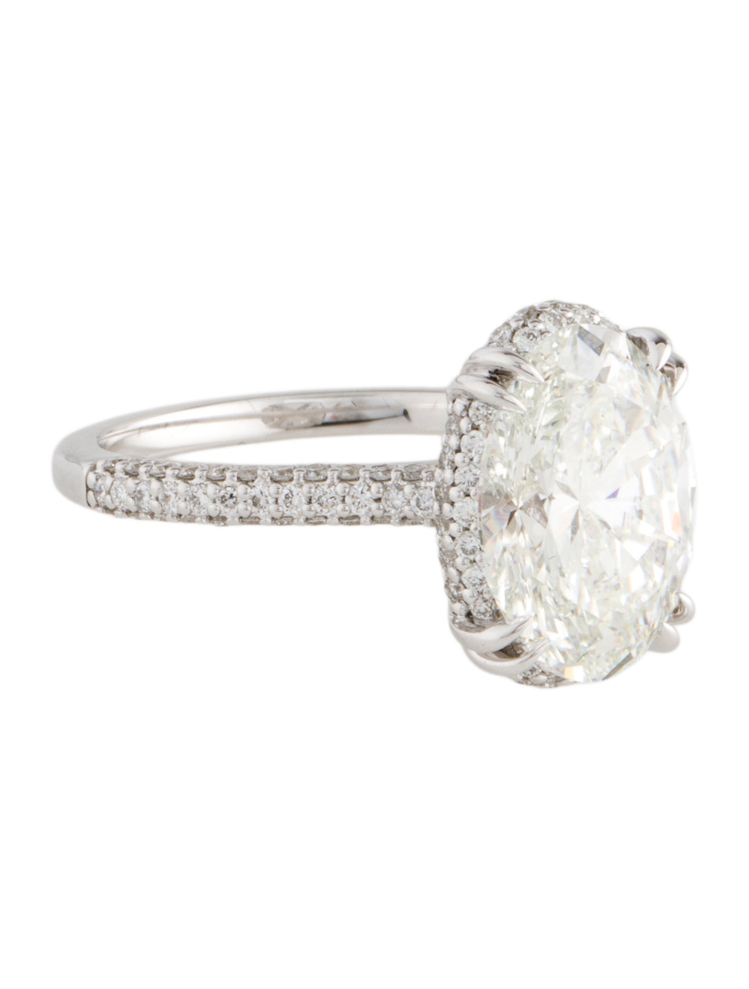 Badgley Mischka 4.05ct Lab-Grown Diamond Hidden Halo Engagement Ring