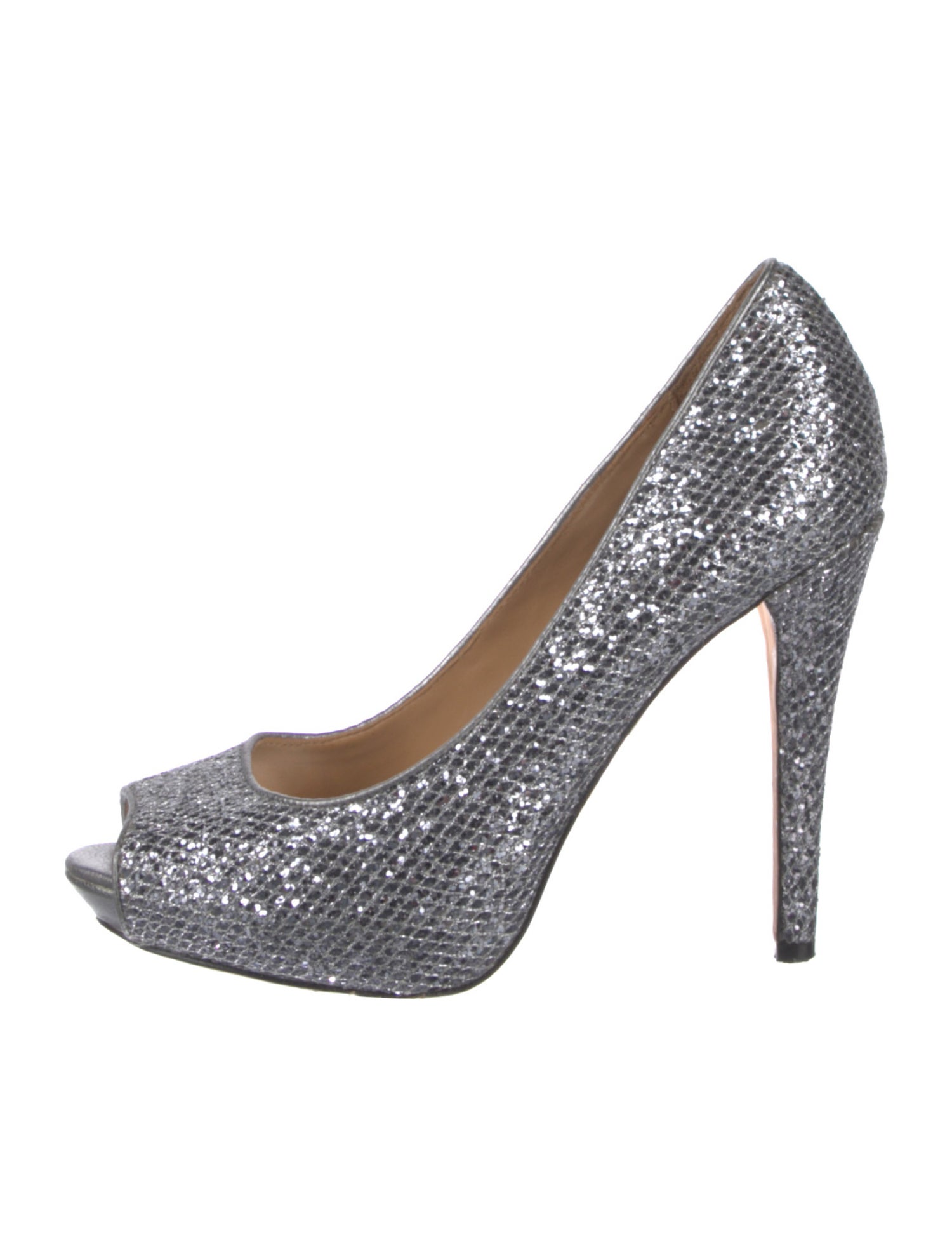 Badgley Mischka Glitter Pumps