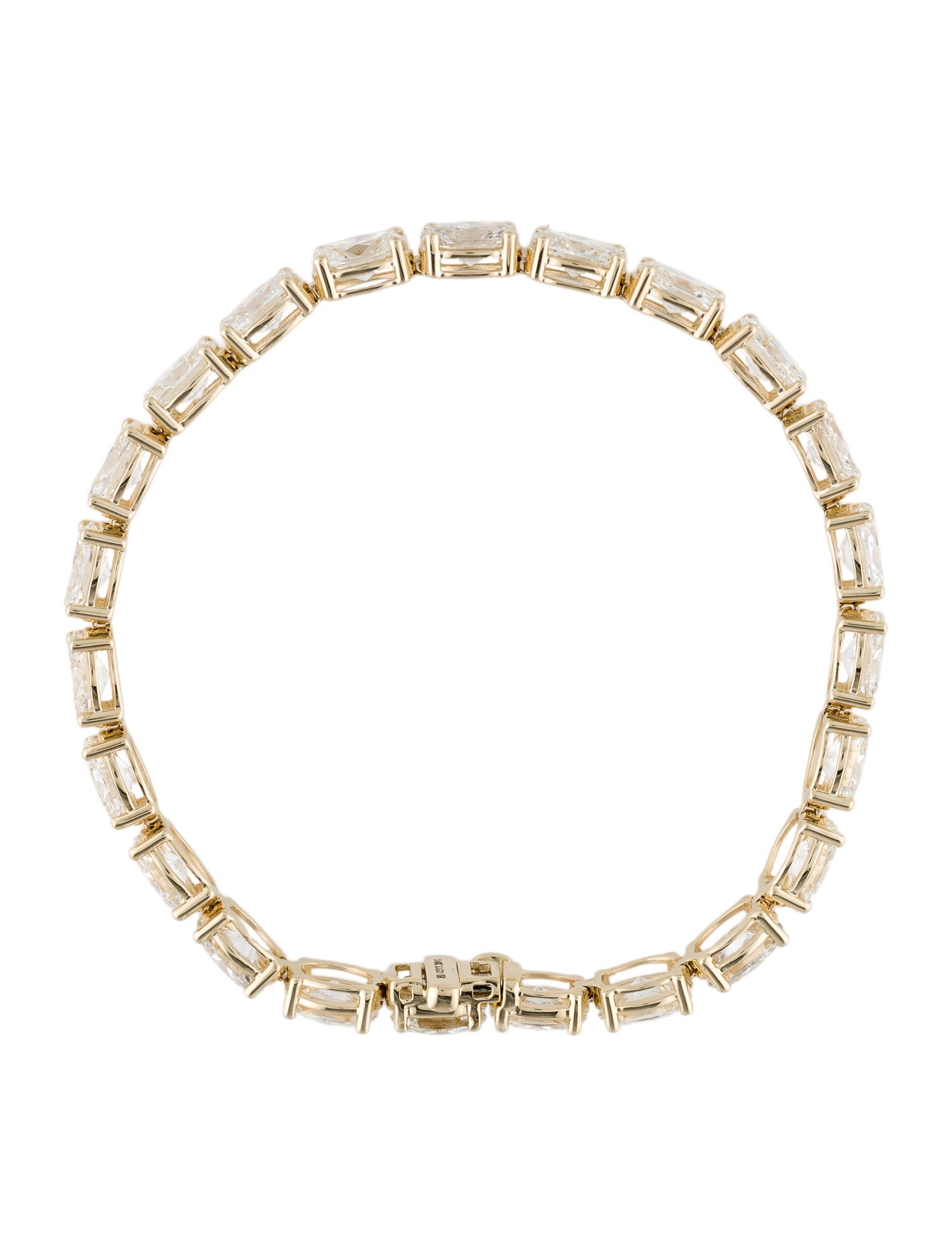 Badgley Mischka 14K 16.00ctw Lab-Grown Diamond Tennis Link Bracelet